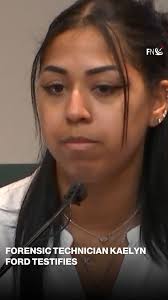 Forensic technician Kaelyn Ford testifies about Rose petals and stems found  throughout the crime scene.