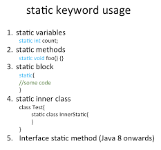 Static Keyword In Java Journaldev