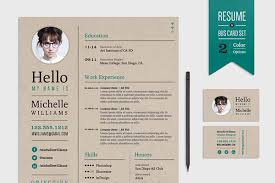 Its a simple clean and yet professional resume template to use for your next job search. Creative Resume Business Card Set On Behance