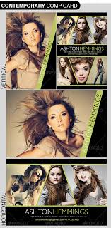How your business card looks is important. Model Comp Card Photoshop Template On Behance