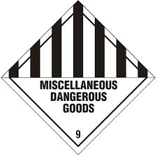 Class 9 Miscellaneous Dangerous Goods 25cmx25cm Dgm