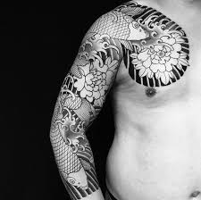 Arm tattoos, men tattoos no comments japanese koi fish sleeve tattoo for men japanese tattoo designs is getting so much popular among tattoo world first it was just popular among japanese tattoo art while now it is getting popular in western country as well.you have seen in western countries that people wearing japanese tattoo designs on sleeves. Sunset Tattoo Progress On Full Japanese Koi Sleeve Done By