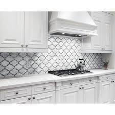 Provence Carrara Marble Mosaic Floor Decor In 2021 Kitchen Backsplash Designs Kitchen Remodel Kitchen Design