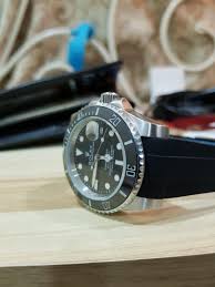 Rolex should offer quality silicone straps for their sport watches, but with a company like everest, there is no need. Rolex Submariner Sport Rubber Strap Men S Fashion Watches On Carousell