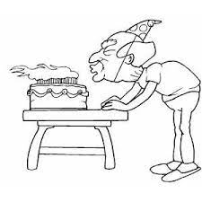 Feel free to print and color from the best 37+ old people coloring pages at getcolorings.com. Old Man Blowing Out Candles Coloring Sheet