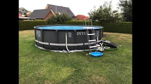 Pool Intex Ultra Xtr Pool Setup Timelapse Youtube