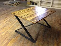 Metal table legs look great under coffee tables, desks and console tables. Rustic Table Legs Square Metal Industrial Frames Custom