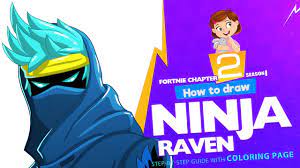 Fortnite coloring pages | print and color.com. How To Draw Ninja Fortnite Chapter 2 Step By Step Drawing Tutorial With A Coloring Page Youtube