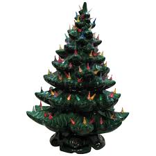 You can even opt for a modern ceramic christmas tree, something like you see in the picture. Very Large Vintage Ceramic Christmas Tree Light Up Base Faux Plastic Appletree Junction Antiques Ruby Lane