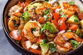 Due to high nutritional composition, doctors recommend that every diabetic should consume a minimum of 2 servings of seafood per week. Shrimp And Avocado Salad Recipe Healthy Salad Recipe Eatwell101