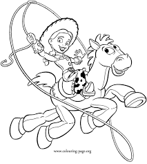 Find more disney jessie coloring page pictures from our search. Toy Story Jessie And Bullseye Coloring Page Toy Story Coloring Pages Disney Coloring Pages Horse Coloring Pages