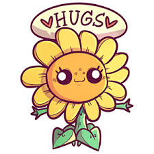 Sunflower Hugs Sticker In 2020 Hug Stickers Plants Vs Zombies Plant Zombie