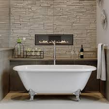 ✅freestanding tub reviews have been created to give you an idea of some of the best a freestanding tub that is installed in a large bathroom allows you to feel like the room is more spacious. 66 Cast Iron Clawfoot Tub Vernon Free Standing Plumbing Packages Tc67deci Standing Pkg