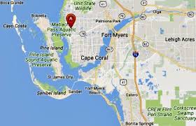 From the famous south beach to daytona, to panama city beach, florida has a monopoly on white sand, beautiful skies, and crystal clear water. Cape Coral Florida Map