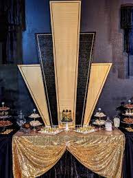 We have a wide range of 1920s party supplies like 20's door covers, inflatable guns, gangster photo props, 1920s bowties, 1920s wigs, gangster costumes & gangster hats. Insulation Foam Diy Art Deco Decor Dessert Buffet Great Gatsby Roaring 20 Roaring 20s Party Decorations Gatsby Party Decorations Gatsby Party Decorations Diy