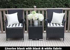 Outdoor patio furniture includes full or half height tables that are useful to eat, or display plants. Gartemoebe Wicker Patio Chairs With Matching Wicker Side Table Outdoor Setting