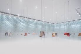 Wutopia Lab S Metal Rainbow Bookstore Welcomes Visitors With A Succession Of Colorful Panels Suzhou Glass Blocks Apartment Painting