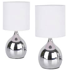 Rechargeable dimmable reading bedside lamp. Mini Touch Lamp 2pcs 4 Stage Control Table Nightstand Bedside Lamps White Fabric Shades 4 Stage W15h30cm Modern Chrome Small Table Desk Reading Light Werfactory Buy Online In Guernsey At Guernsey Desertcart Com Productid