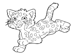 Free printable jaguar coloring pages. Cute Jaguar Coloring Page Free Printable Coloring Pages For Kids