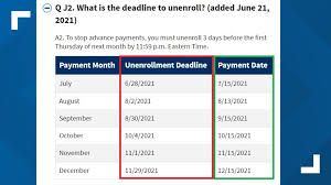 Irs.com is a privately owned website that is not affiliated with any government agencies. The Deadline To Unenroll Or Opt Out Of The Child Tax Credit Wfmynews2 Com