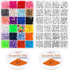 Camp bead bracelet / custom beaded bead bracelets letters bruh letter bead bracelet aesthetic bead bracelets letters easy braided friendship bracelets with . Amazon Com Pony Beads For Bracelets Cridoz Bead Bracelet Making Kit Include 24 Colors Pastel Pony Beads And Letter Beads Round For Bracelets Jewelry Making Arts Crafts Sewing