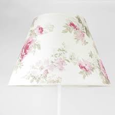 Stehlampe Blumen Vintage Creme Pink H165cm Landhausstil