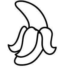 Kostenlose Malvorlage Obst Und Gemuse Banane Zum Ausmalen Zum Ausmalen