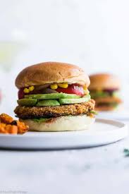 Mexican Sweet Potato Veggie Burgers These Easy Homemade Sweet Potato Veggie Burgers Are Made Fr Sweet Potato Veggie Burger Sweet Potato Burgers Veggie Burger