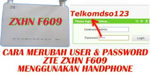 Perhaps your router's default password is different than what we have listed here. Cara Merubah User Dan Pasword Router Model Zte Zxhn F609 Indihome Menggunakan Smartphone Youtube