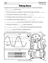 Science Worksheet Sound Waves The Mailbox Physical Science Middle School Middle School Science 6th Grade Science