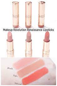 Makeup Revolution Renaissance Lipsticks New Shades Gemma Etc Makeup Revolution Makeup Remover Lotion Makeup Eraser