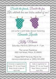 Joint Baby Shower Invitation Polka Dot Onesies Purple And Etsy Joint Baby Showers Baby Shower Invitations Baby Shower