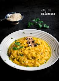 Pumpkin And Mushroom Risotto My Little Italian Kitchen