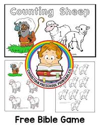 Counting David S Sheep Folder Game Folder Games Adam And Eve Bible Bible Stories For Kids