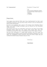 Contoh surat lamaran kerja jadi guru. Contoh Surat Lamaran Kerja Guru