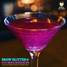 Purple Star Light Cocktail Glitter Light Cocktails Wedding Signature Drinks Signature Cocktail