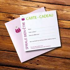 Carte cadeau de 25 à 200€. La Carte Cadeau Spirale Bien Etre Une Idee Qui Fait Du Bien Spirale Bien Etre