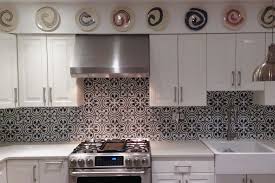 Decorative wall tiles for kitchen: Black And White Patterned Kitchen Wall Tiles Instaimage