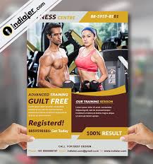 Free GYM Flyer Template PSD Bundle - Indiater