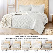King size bedspread selection see all king size bedspread. Bedsure King Size Bedspreads Coverlets White Lightweight Summer Quilt Sets With 2 Pillow Shams Pricepulse