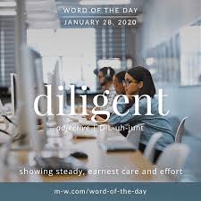 Word Of The Day Diligent In 2020 Word Of The Day Weird Words Words