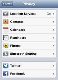 How To Manage Privacy Settings On Your Iphone Ipad Or Ipod Touch In Ios 6 Calendar Reminder Iphone Settings App