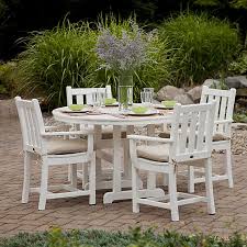Phi villa 4 piece patio sets, outdoor metal furniture patio conversation set clearance with padded deep seating sofa, 1 loveseat, 2 armrest sofa chairs, 1 coffee table & 4 free pillow, navy blue. Polywood Traditional Garden Furniture Collection Bed Bath Beyond