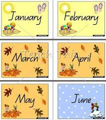 Months Of The Year Seasons Printable Picture Theme Flash Cards Classroom Displays Teacher Resources Months In A Year Classroom Games Classroom Displays