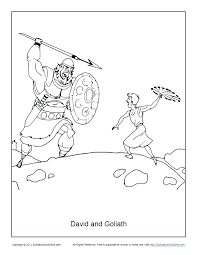 David and goliath 3 coloring page for kids and adults from other coloring pages, religions coloring pages. David And Goliath Coloring Page On Sunday School Zone