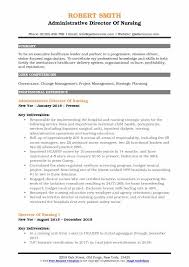 Director Of Nursing Resume Samples Qwikresume