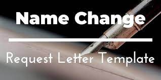 Letter For Change Of Name After Marriage Template Printable Included