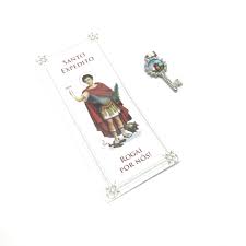 Glória a deus nas alturas e paz na terra aos homens de boa vontade. Folheto De Oracao Santo Expedito Com Chaveiro