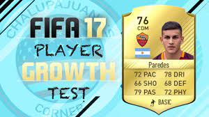 The fifa mobile database that suits your needs! Fifa 17 Leandro Paredes Growth Test Gameplay Youtube