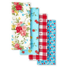 Pot holders 9 in x 7 in. The Pioneer Woman Sweet Rose Kitchen Towels 16 X28 Multi Color 4 Piece Walmart Com Walmart Com